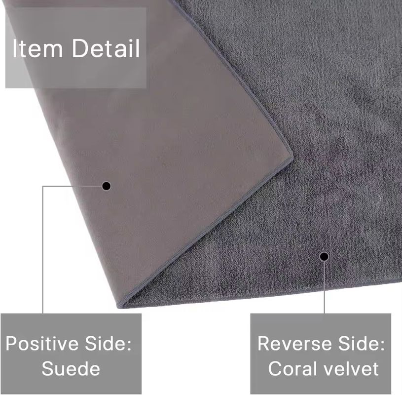 Microfiber Cleaning Cloth Car Cleaning Cloth Kitchenware Wipe Cloth 40x40cm Gray Reusable