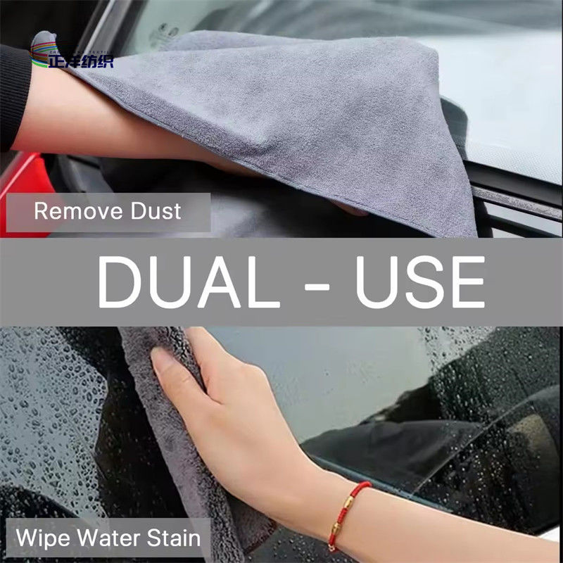 Microfiber Cleaning Cloth Car Cleaning Cloth Kitchenware Wipe Cloth 40x40cm Gray Reusable